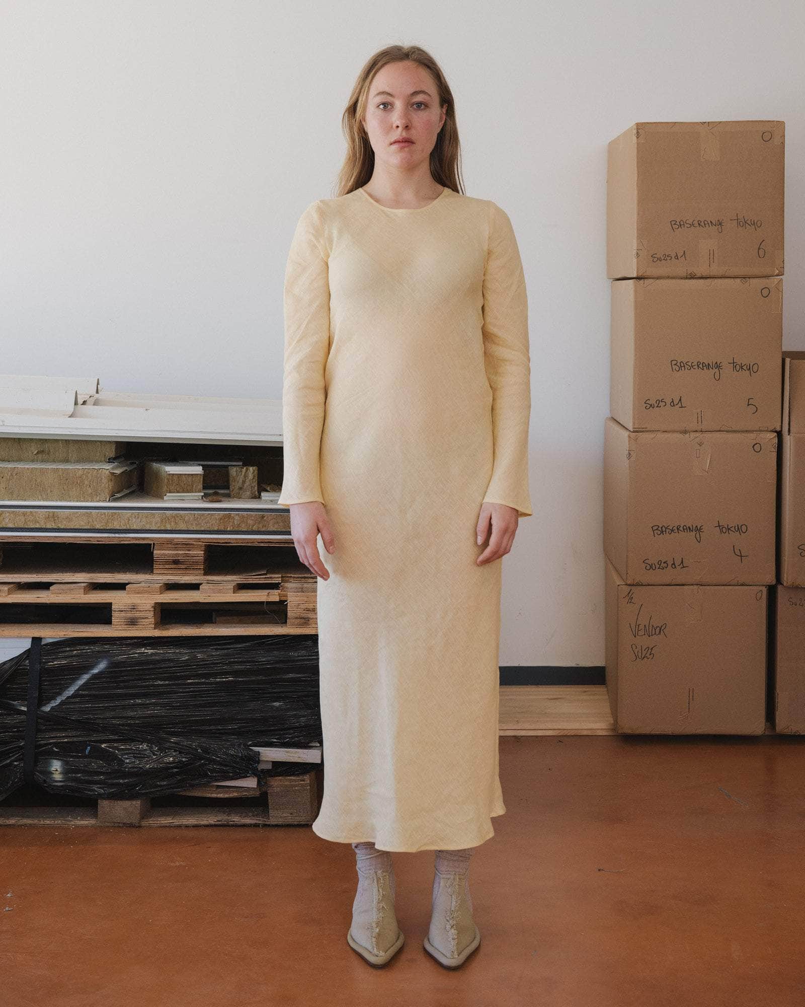 linen long sleeve dress Linen Maxi Dress - White Linen Dress - Long Sleeve - Women Cotton Linen Dress