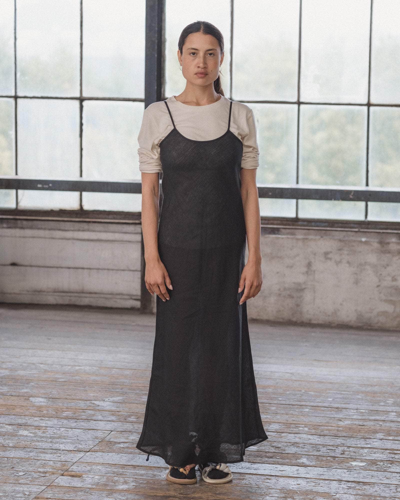 Baserange Black Dydine Maxi Dress Baserange Black Dydine Maxi Dress