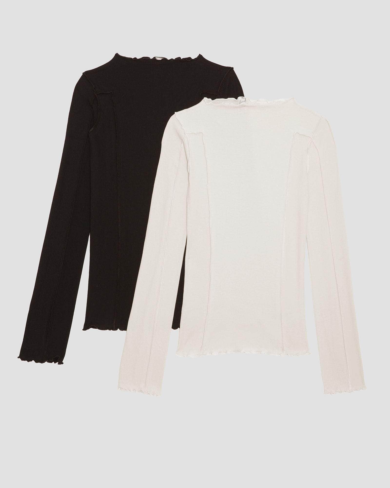 Pack - 2 Omato Long Sleeve Tee (Black / off white) – Baserange