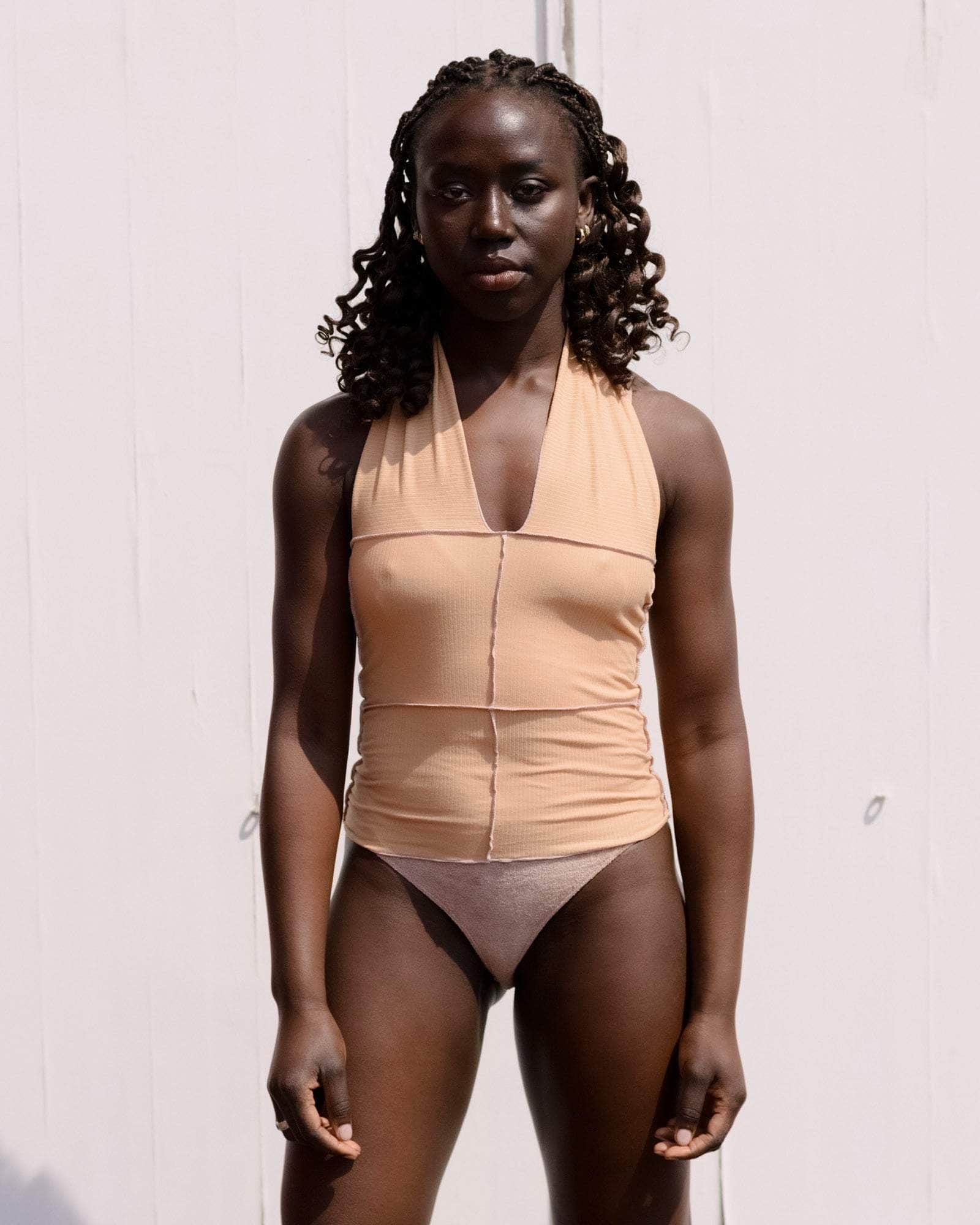 Cinder Halter Top in Assortment | Organic cotton rib | en | Baserange