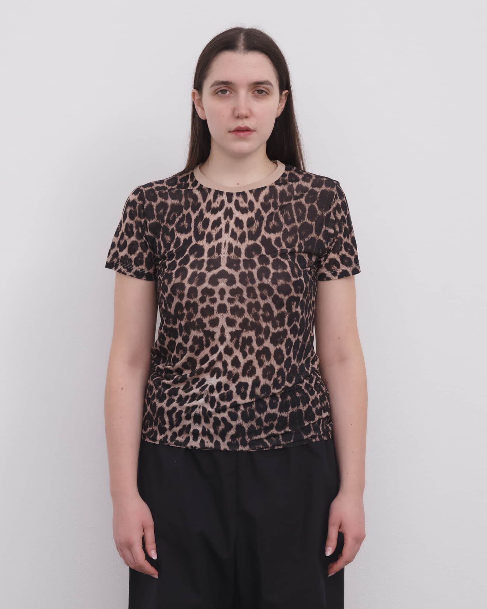 Tee Shirt in Leopard | Circulose jersey | Baserange