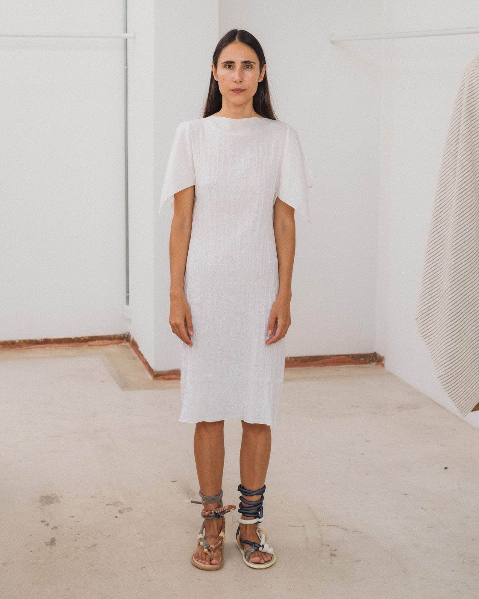 baserange linen dress Dydine Dress Black NOIS NEW YORK