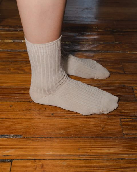 Rib Overankle Socks in assortment