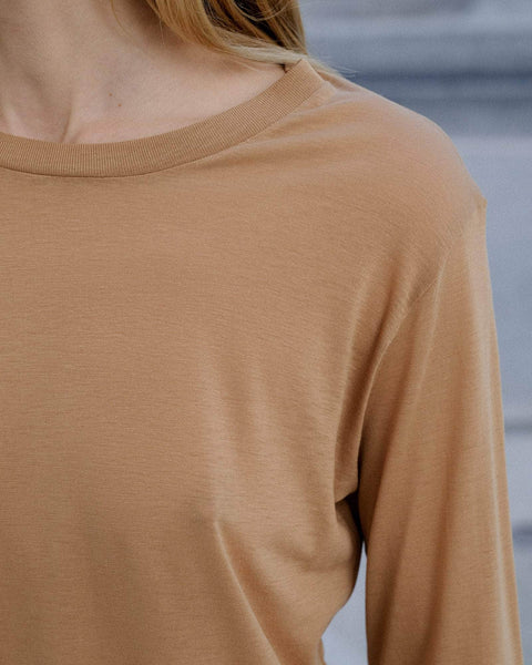 Long Sleeve Tee in assortment | Bamboo lyocell | en | バセランジュ