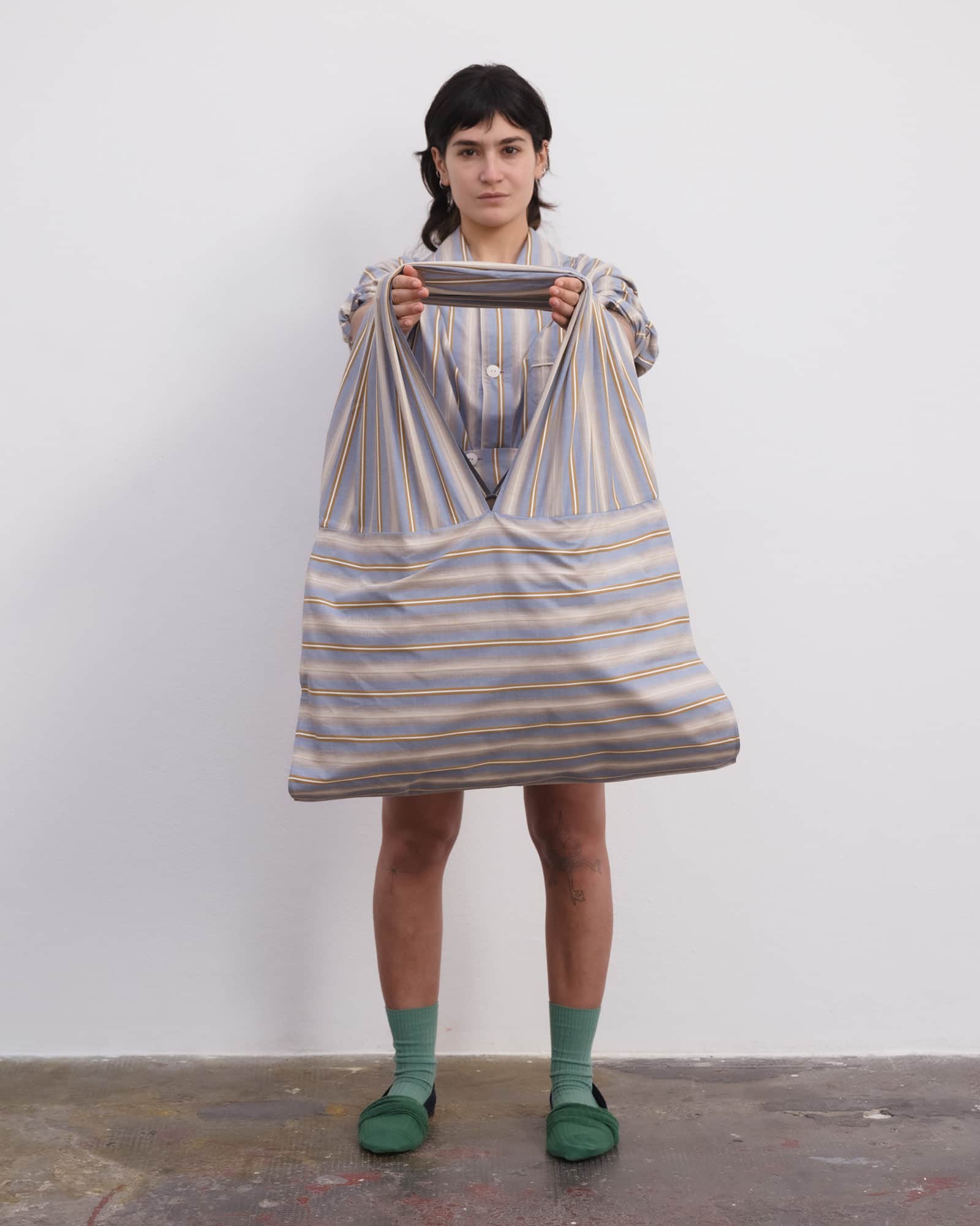 BASERANGE Bags GRID STRIPE / ONE SIZE Hale Bag