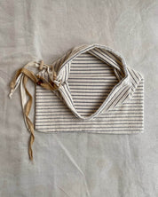 BASERANGE Bathroom BLACK STRIPES 1 / 36x38cm Repair - Towel Bag