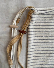 BASERANGE Bathroom BLACK STRIPES 1 / 36x38cm Repair - Towel Bag