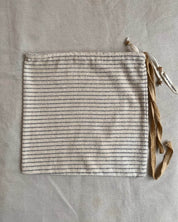 BASERANGE Bathroom BLACK STRIPES 2 / 36x38cm Repair - Towel Bag
