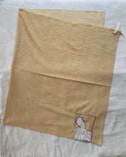 BASERANGE Bathroom BROWN STRIPE / 140x90cm Repair - Storm Towel