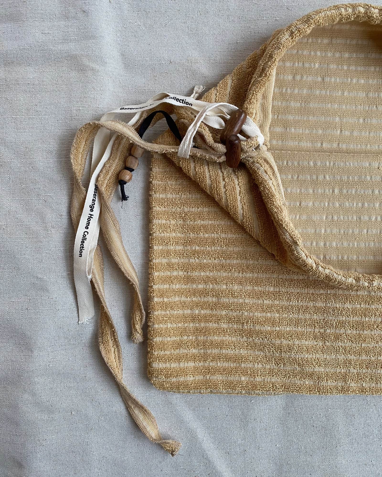 BASERANGE Bathroom BROWN STRIPES / 36x38cm Repair - Towel Bag