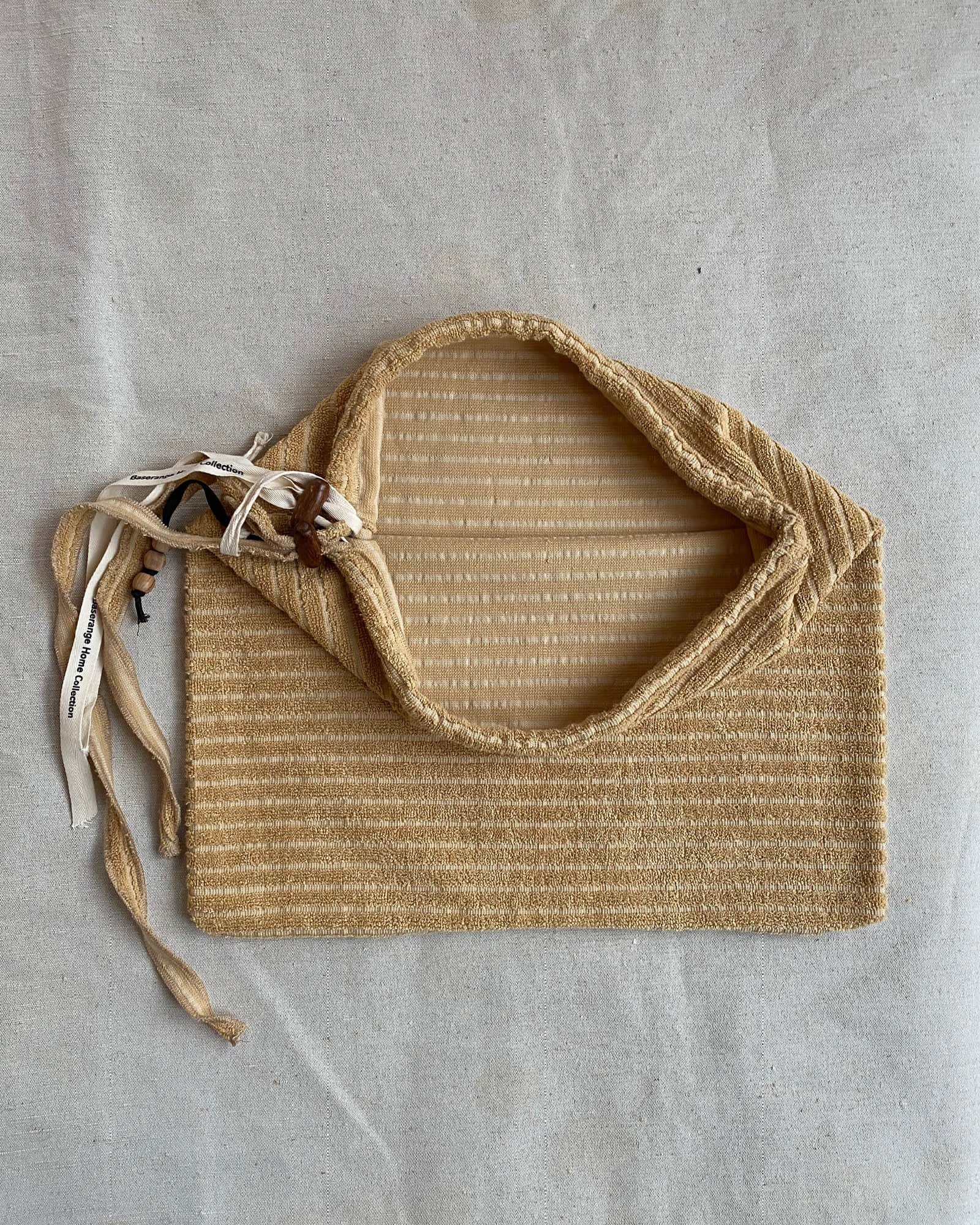 BASERANGE Bathroom BROWN STRIPES / 36x38cm Repair - Towel Bag
