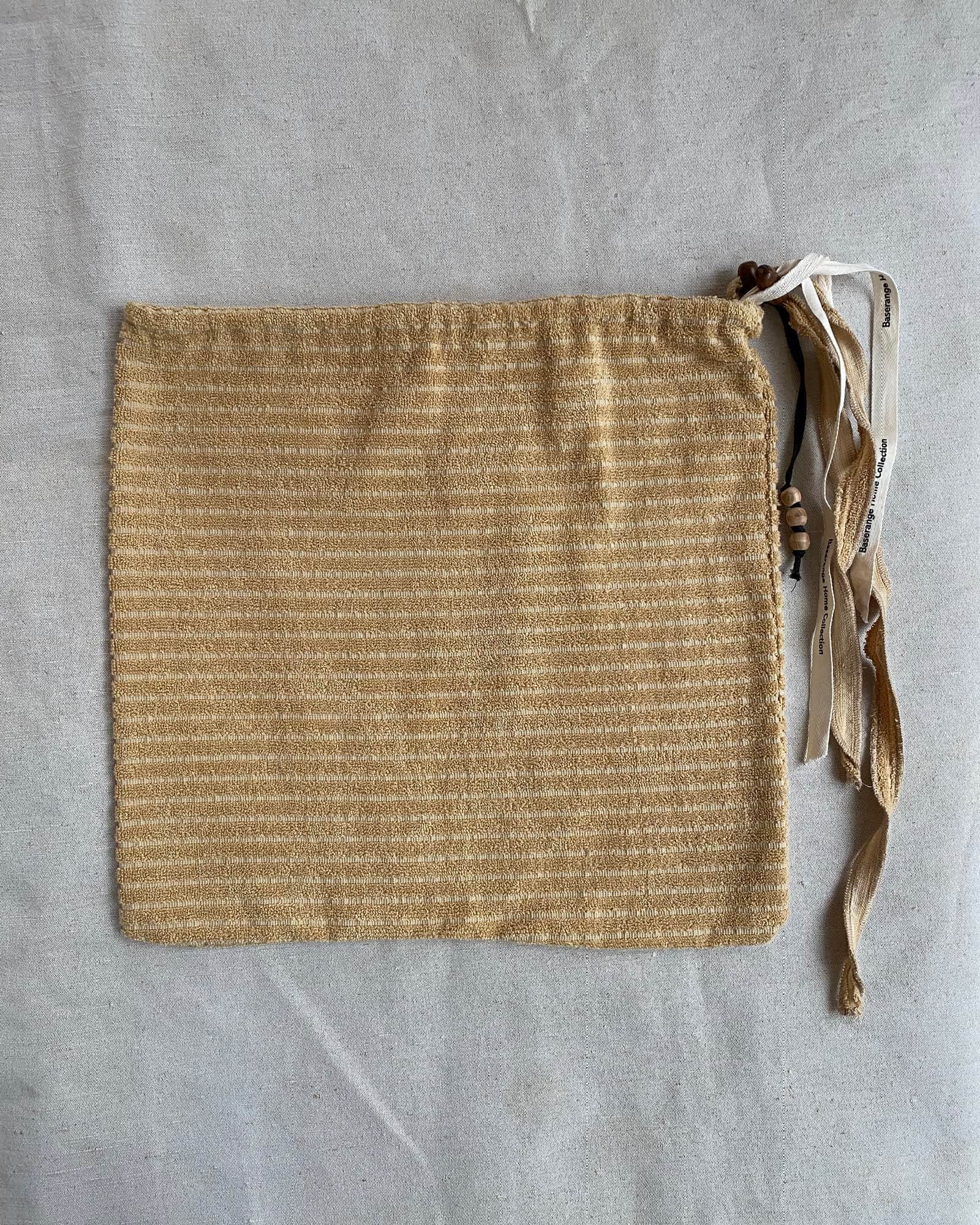 BASERANGE Bathroom BROWN STRIPES / 36x38cm Repair - Towel Bag