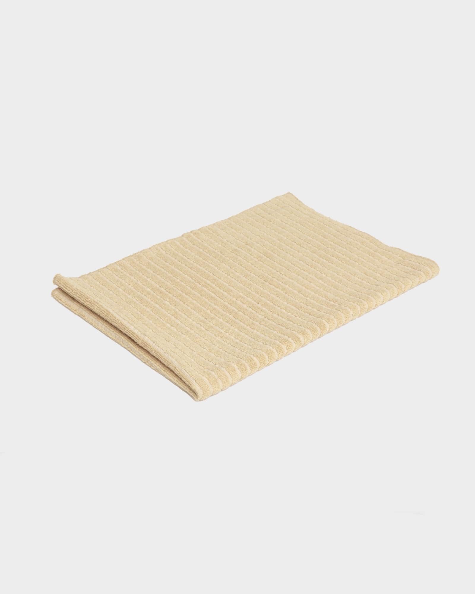 BASERANGE Bathroom SAND / ECRU STRIPES / 50x72cm Terry Hand Towel