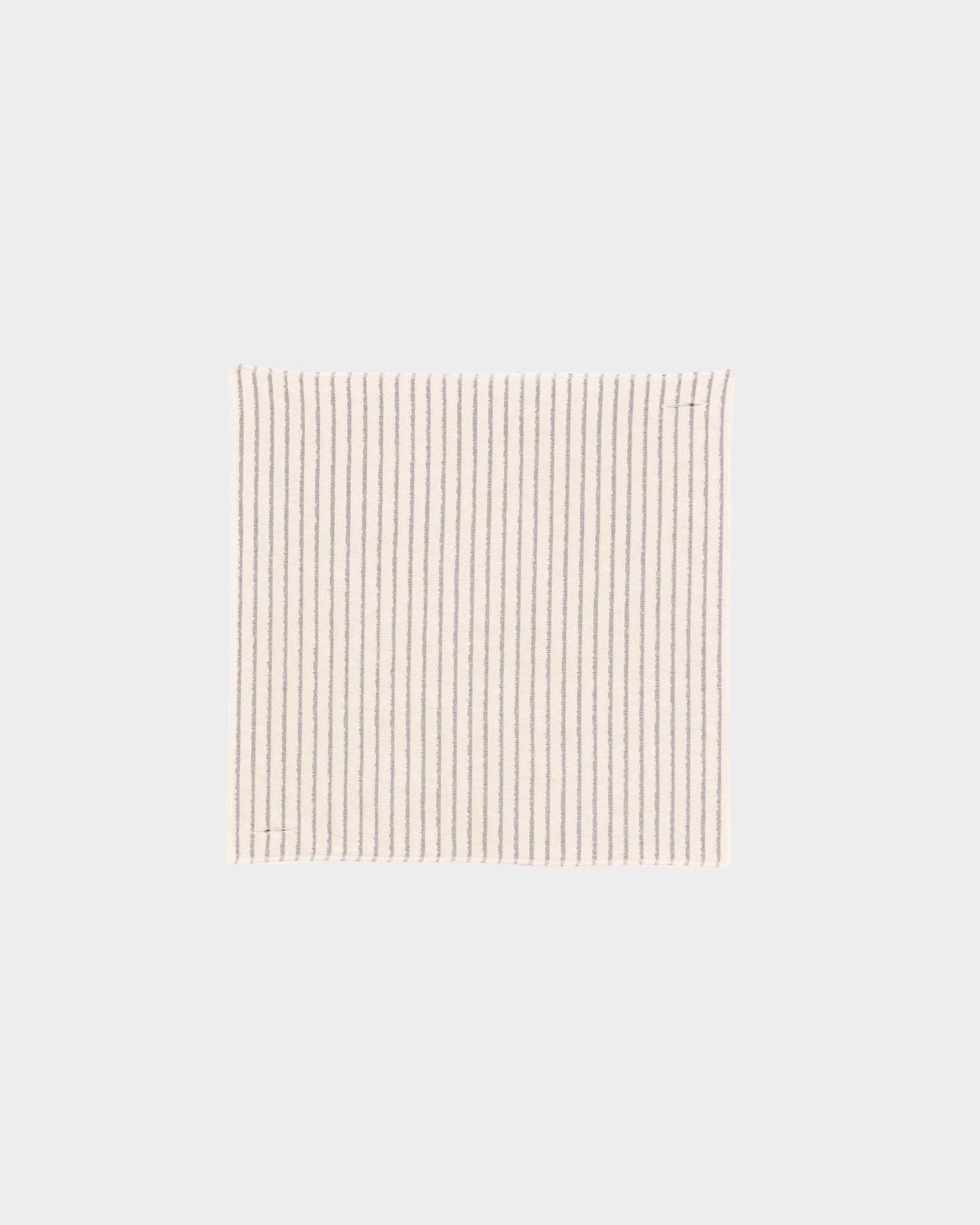 BASERANGE Bathroom UNDYED / BLACK STRIPES / 40x40cm Terry Wash Cloth