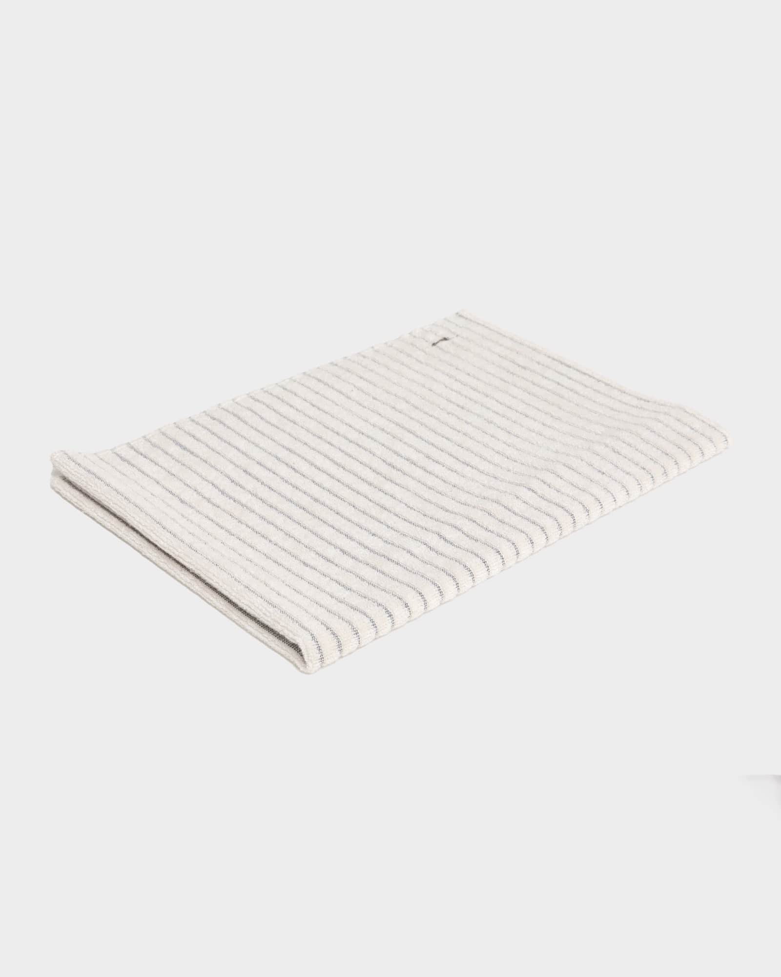 BASERANGE Bathroom UNDYED / BLACK STRIPES / 50x72cm Terry Hand Towel