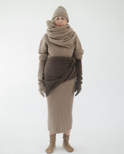 BASERANGE BEANIES STOPPA BROWN / One Size Whit Beanie