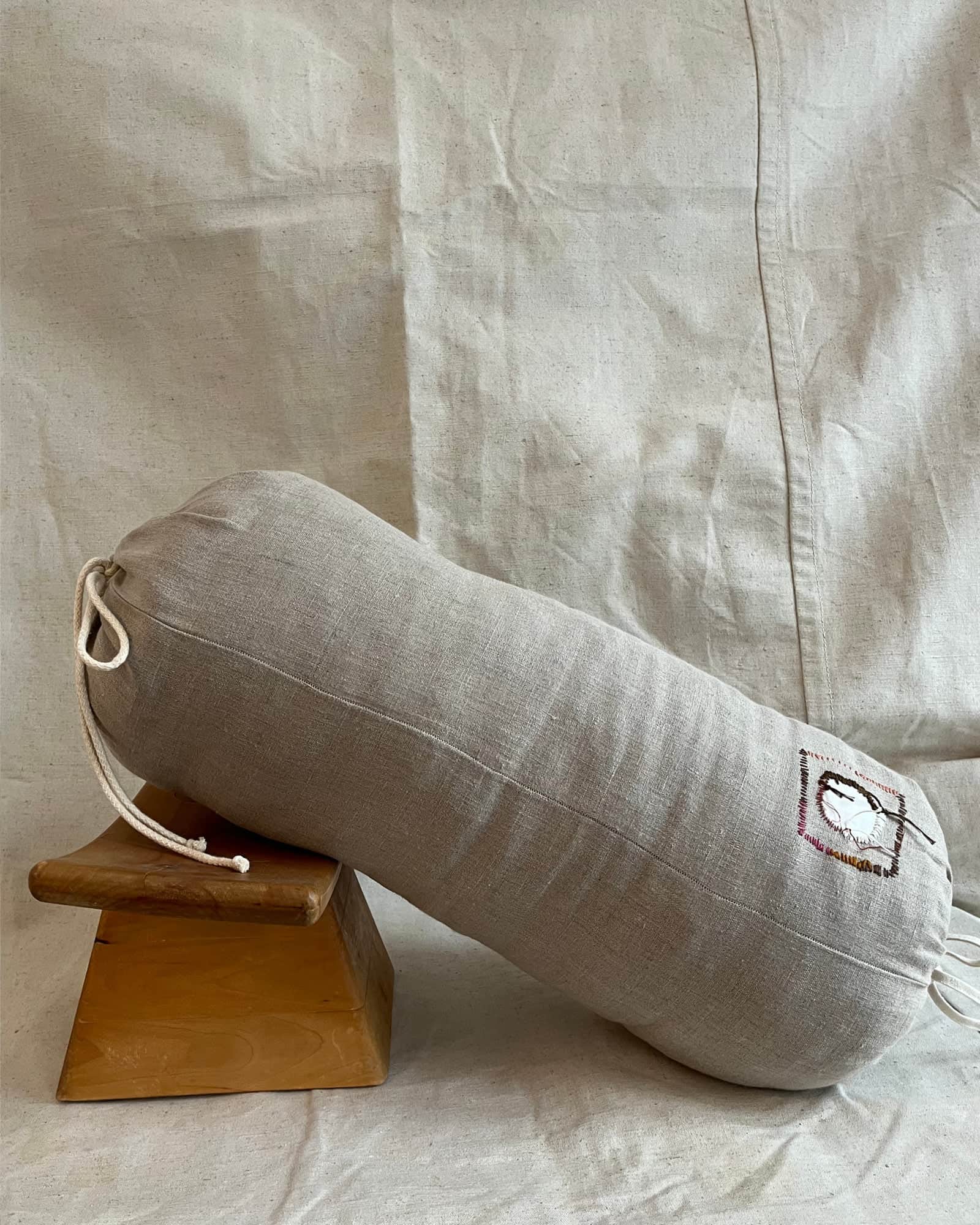 BASERANGE Bedroom UNDYED / 70x37cm Repair - Shell Roll Pillow