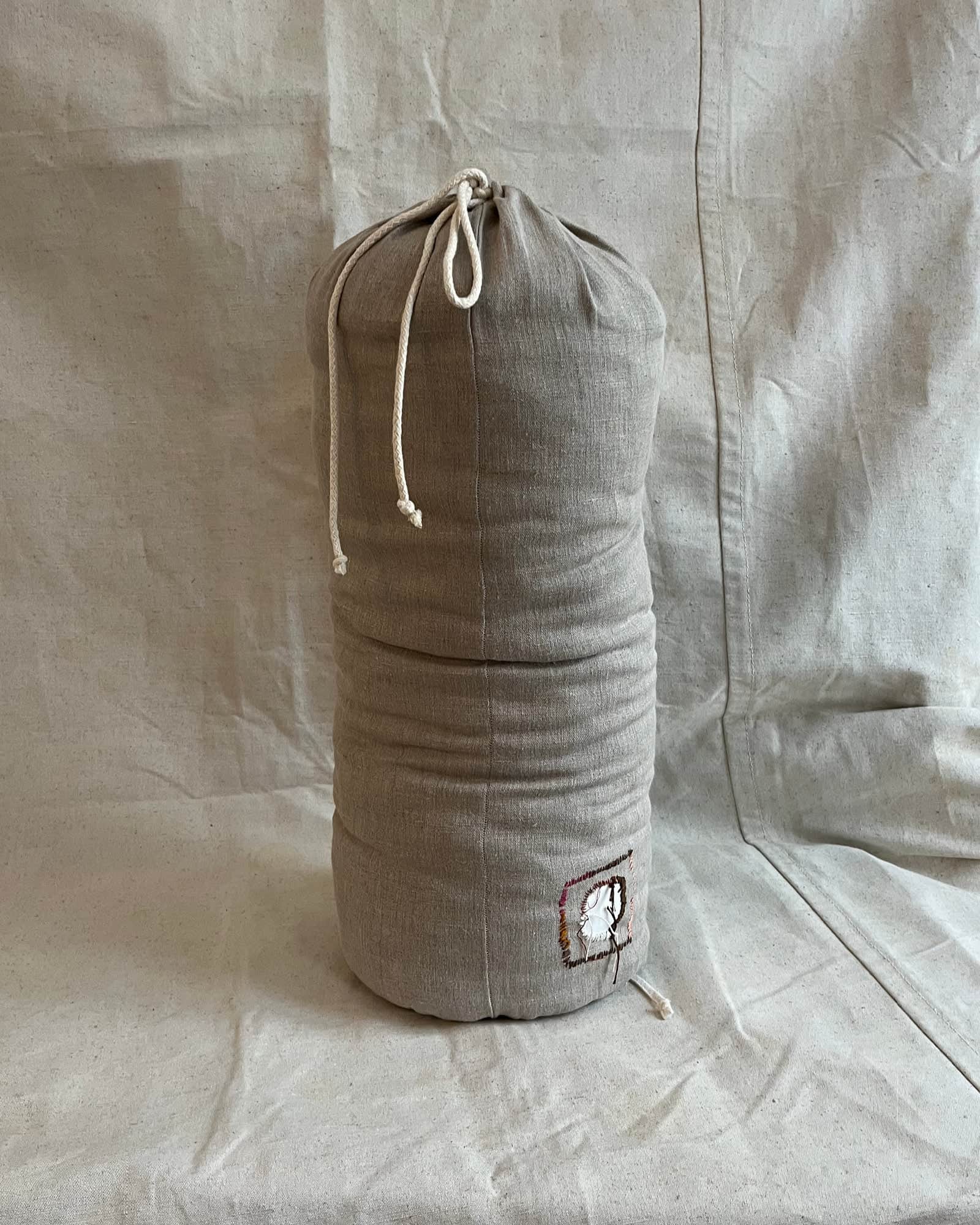 BASERANGE Bedroom UNDYED / 70x37cm Repair - Shell Roll Pillow