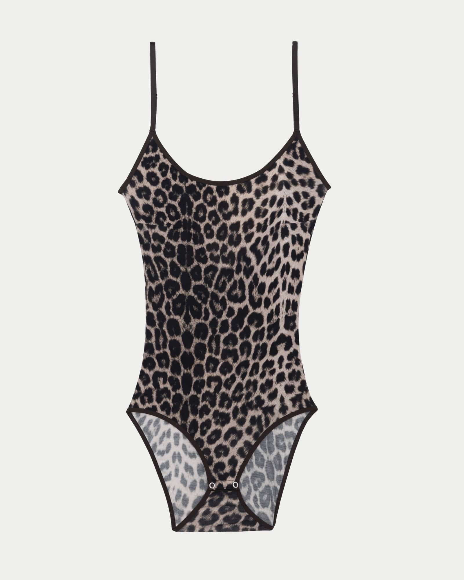 Emily ボディ in Leopard | シルクローズ ジャージー | Baserange