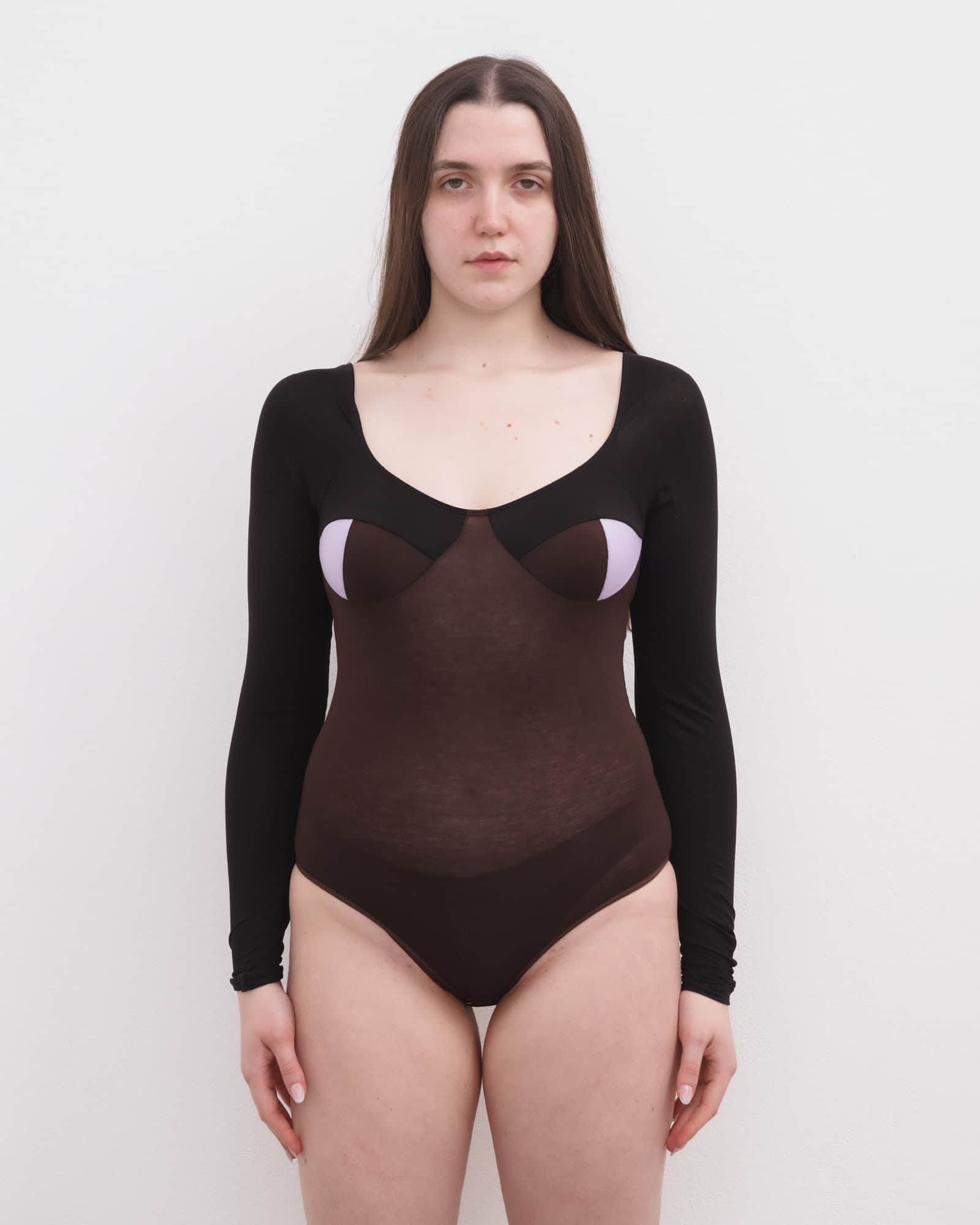 BASERANGE Bodysuits Long Sleeve Body With Bra