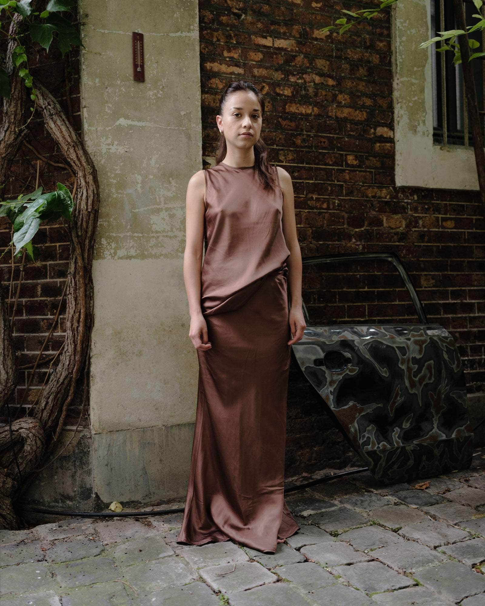 BASERANGE BOTTOMS Dydine Fitted Skirt