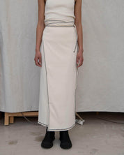 BASERANGE BOTTOMS Garble Wrap Skirt