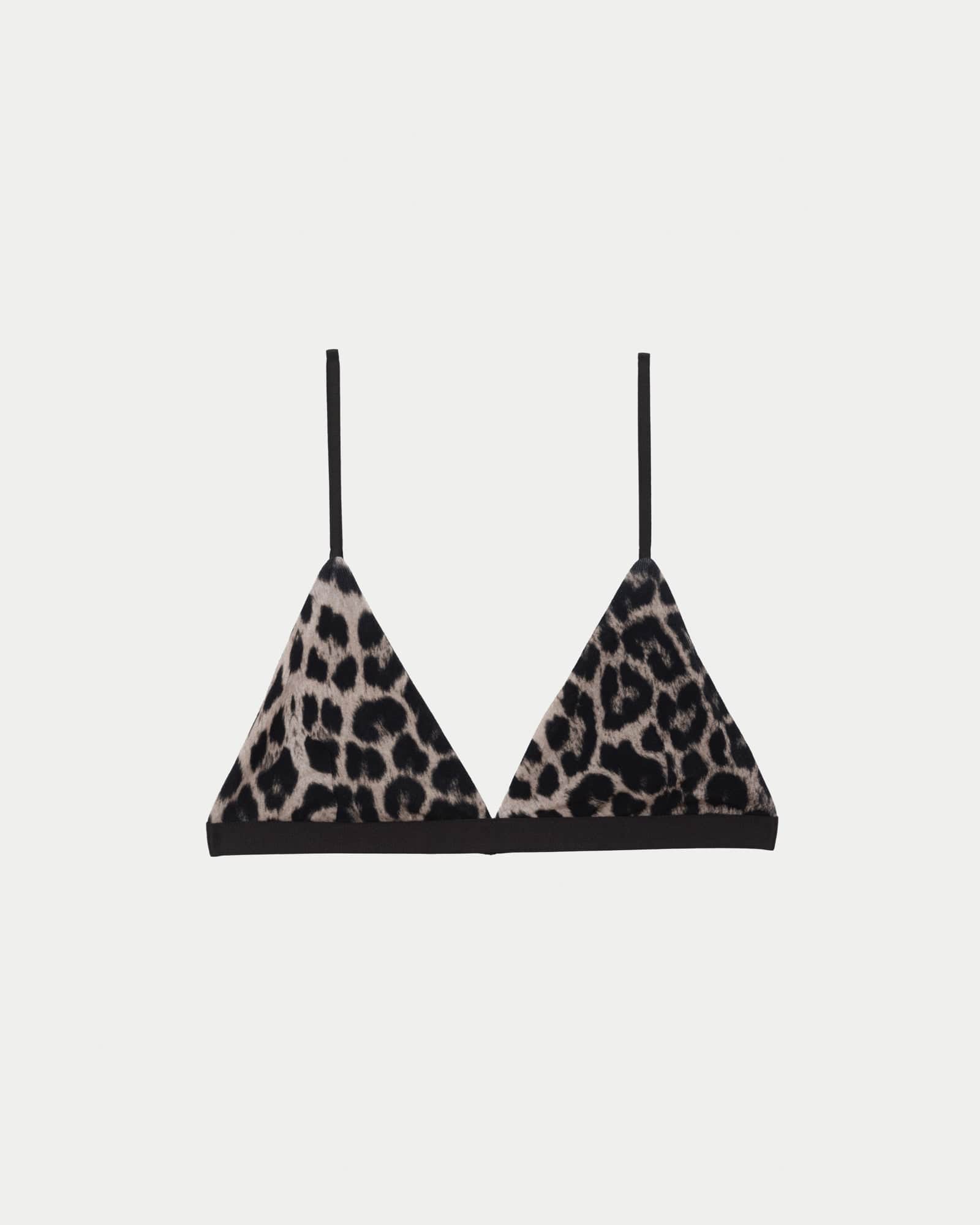 Mississippi ブラ in Leopard | シルクローズ ジャージー | Baserange
