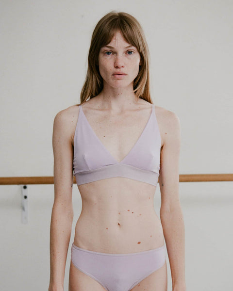 Triangle Bra in Sea purple | Bamboo lyocell | Baserange
