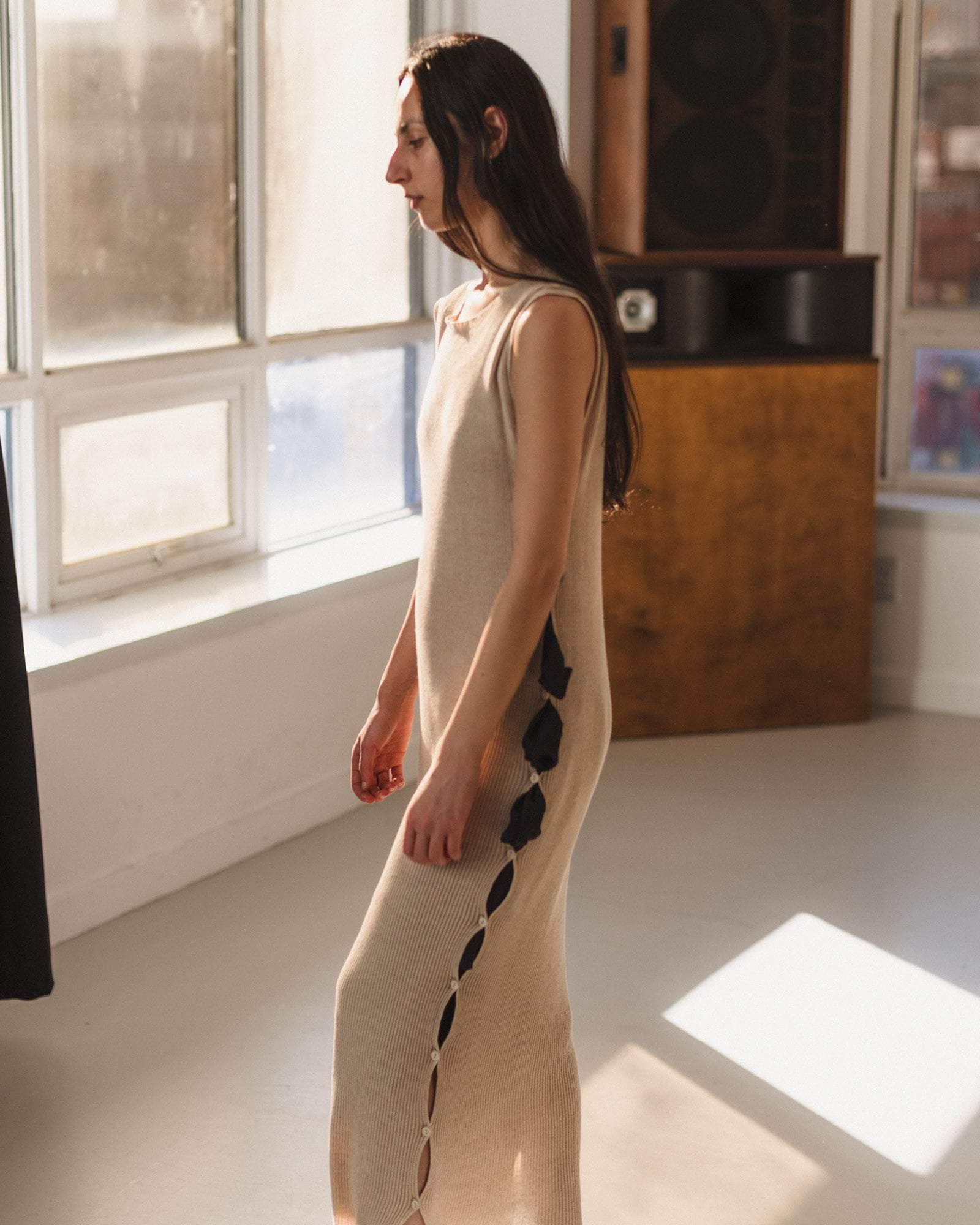 baserange linen dress Dydine Dress Black NOIS NEW YORK