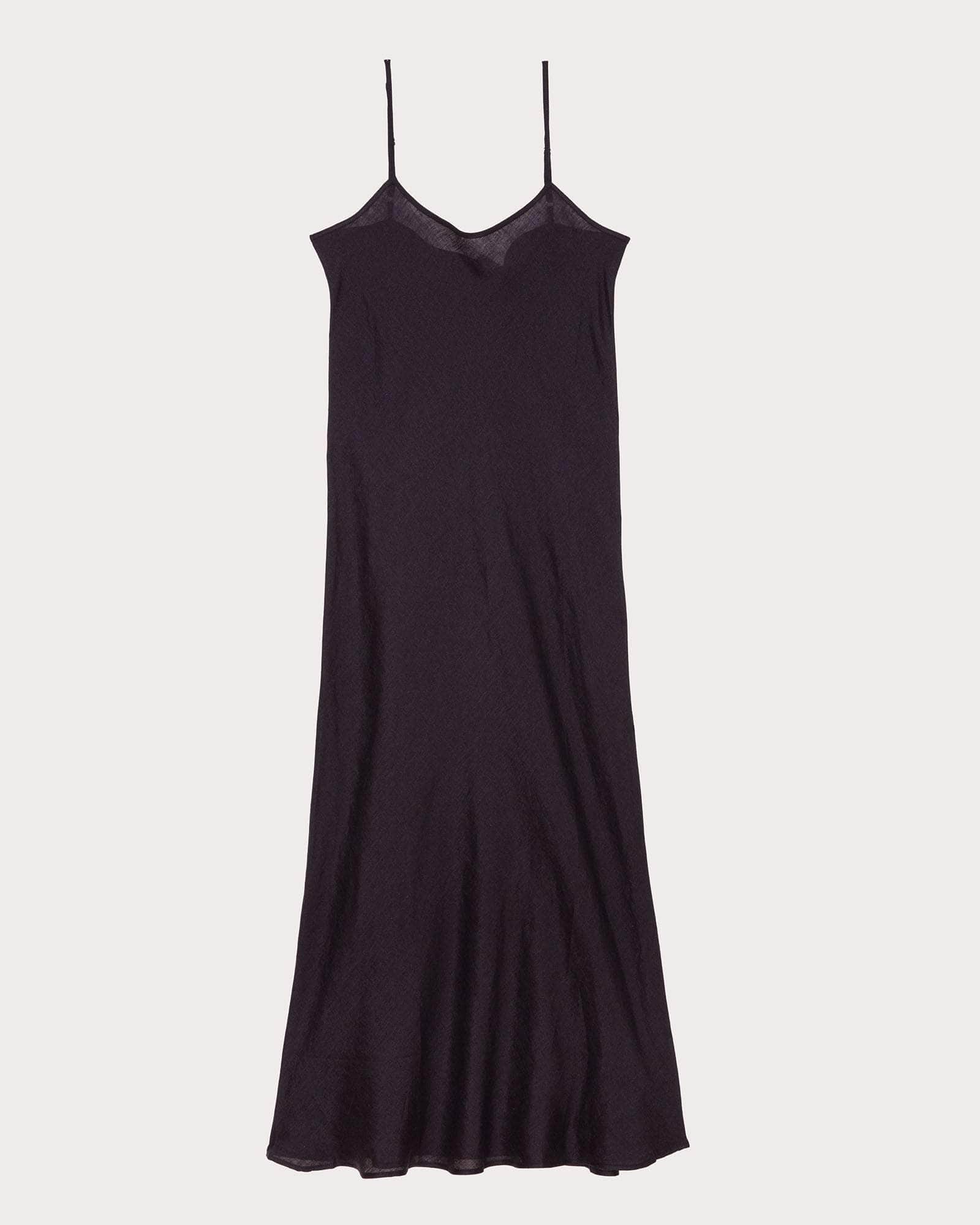 Dydine Dress in Black | Fine linen | Baserange