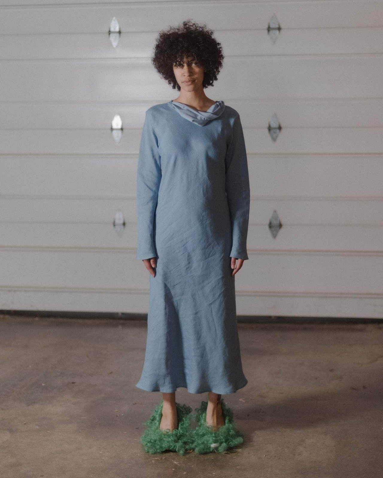 baserange Robe dydine à manches longues - Lin léger