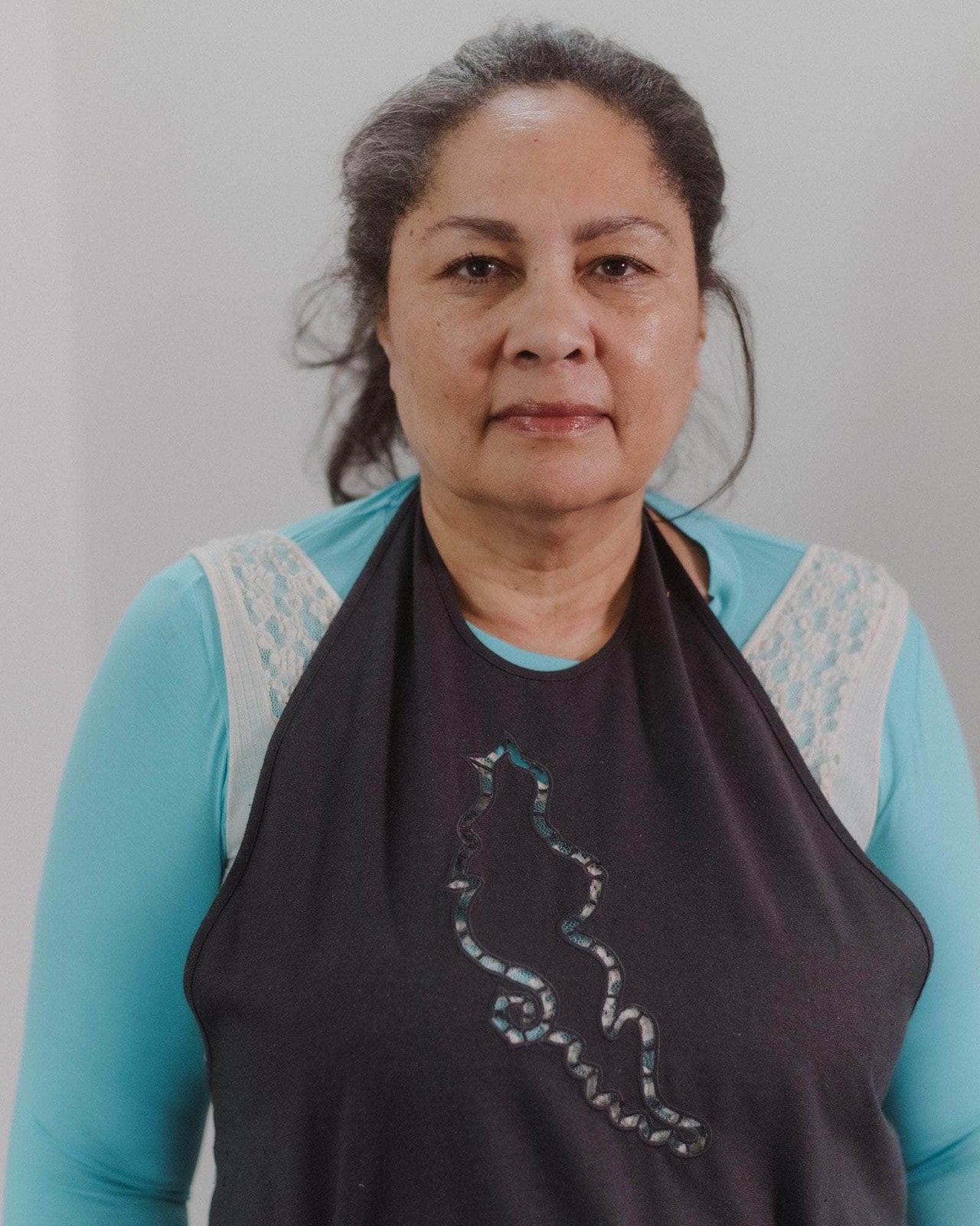 baserange Robe apron lei - Soie sauvage