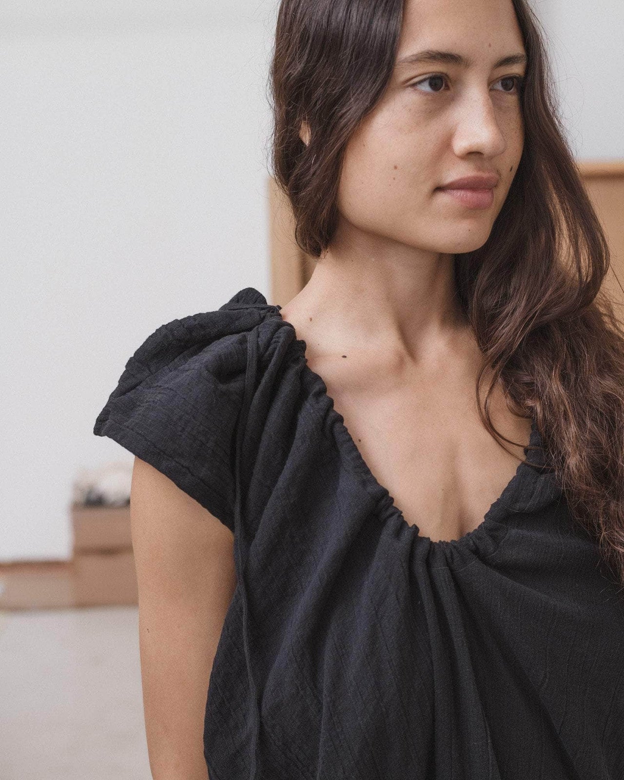 Max Dress in Assortment | Crinkle linen | en | Baserange
