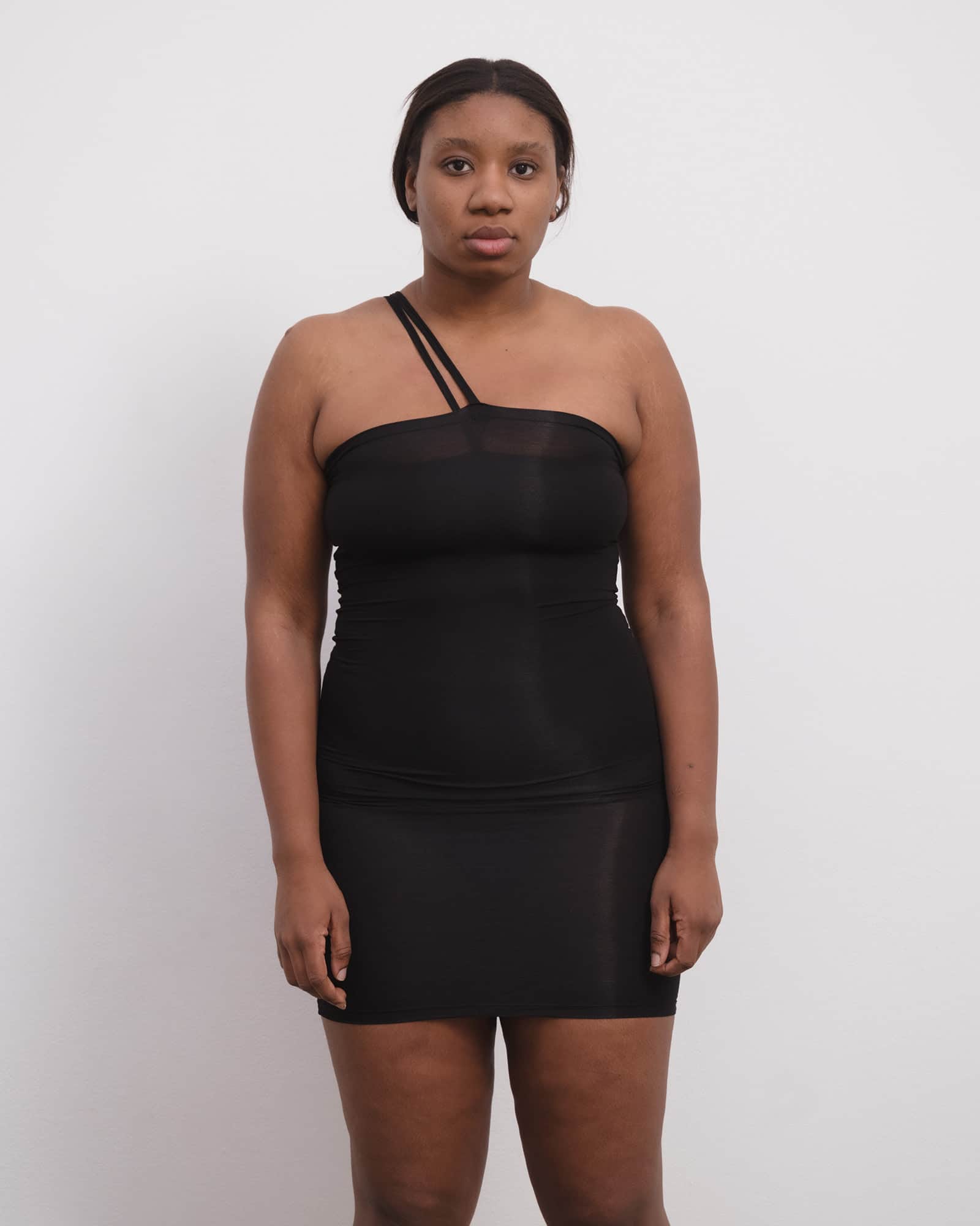 BASERANGE Dresses Nida One Strap Slip Dress