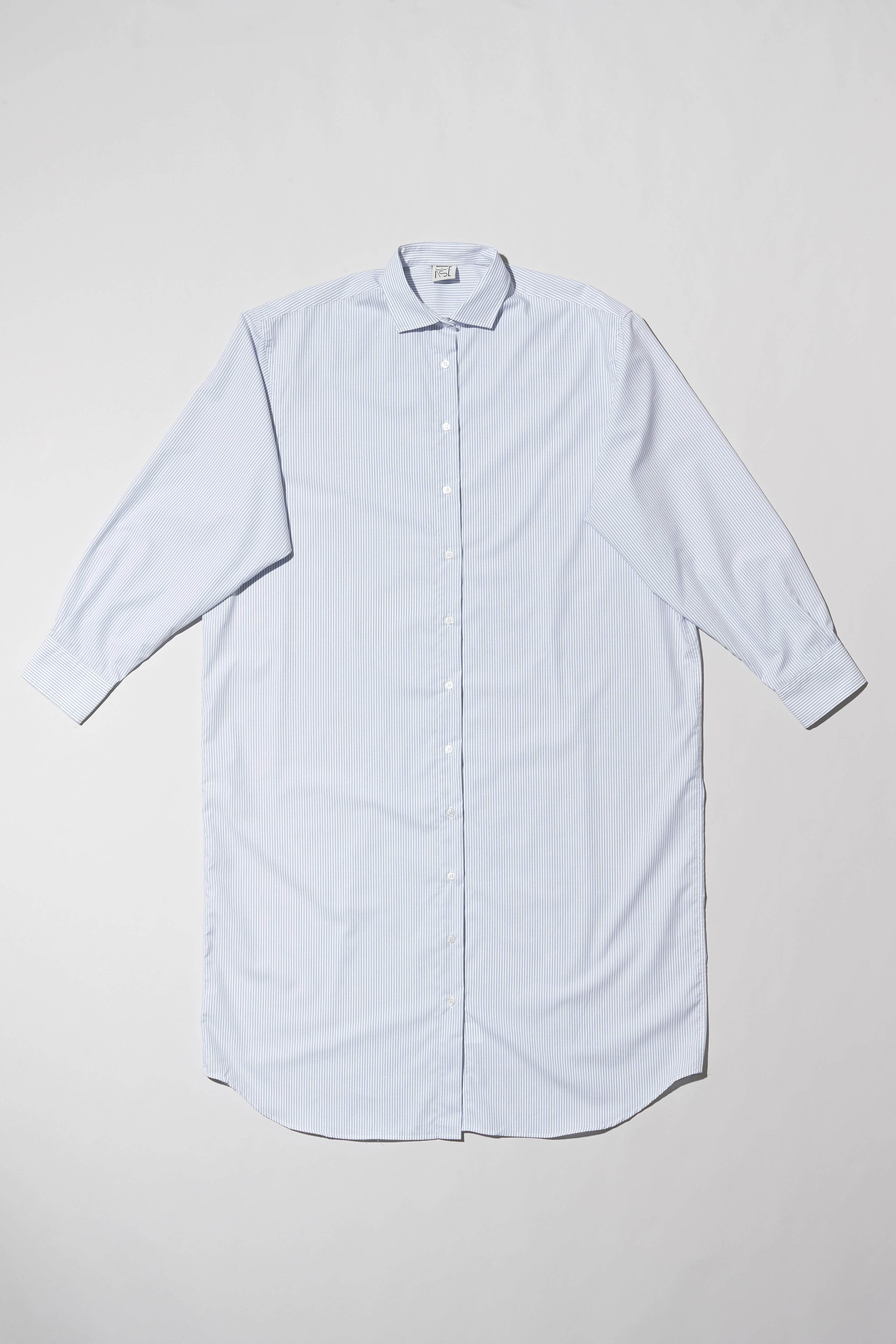baserange shirt dress Baserange ~ Matrix Stripe Claude Shirt Dress