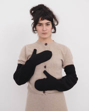 BASERANGE Gloves BLACK / ONE SIZE Long Enso Mittens