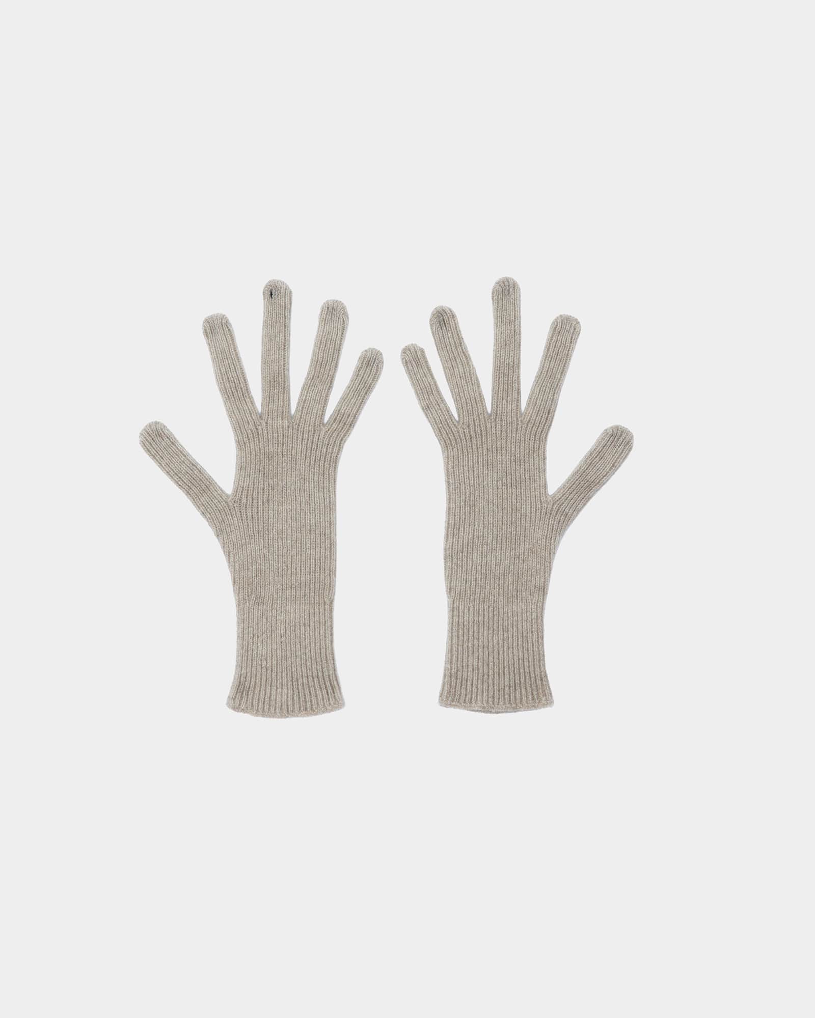 BASERANGE Gloves CAMEL / ONE SIZE Ribbed Gloves