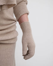 BASERANGE Gloves CAMEL / ONE SIZE Ribbed Gloves