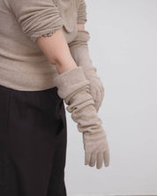 BASERANGE Gloves CAMEL / ONE SIZE Whit Gloves