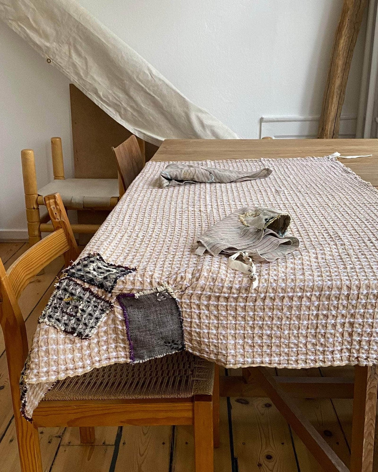 baserange Repair - serviette de plage gaufrée - Chutes de tissus