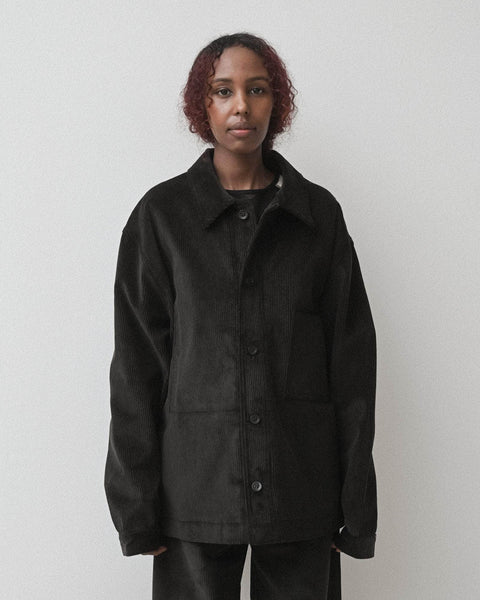 Altru Jacket in Black | Cotton corduroy | en | Baserange