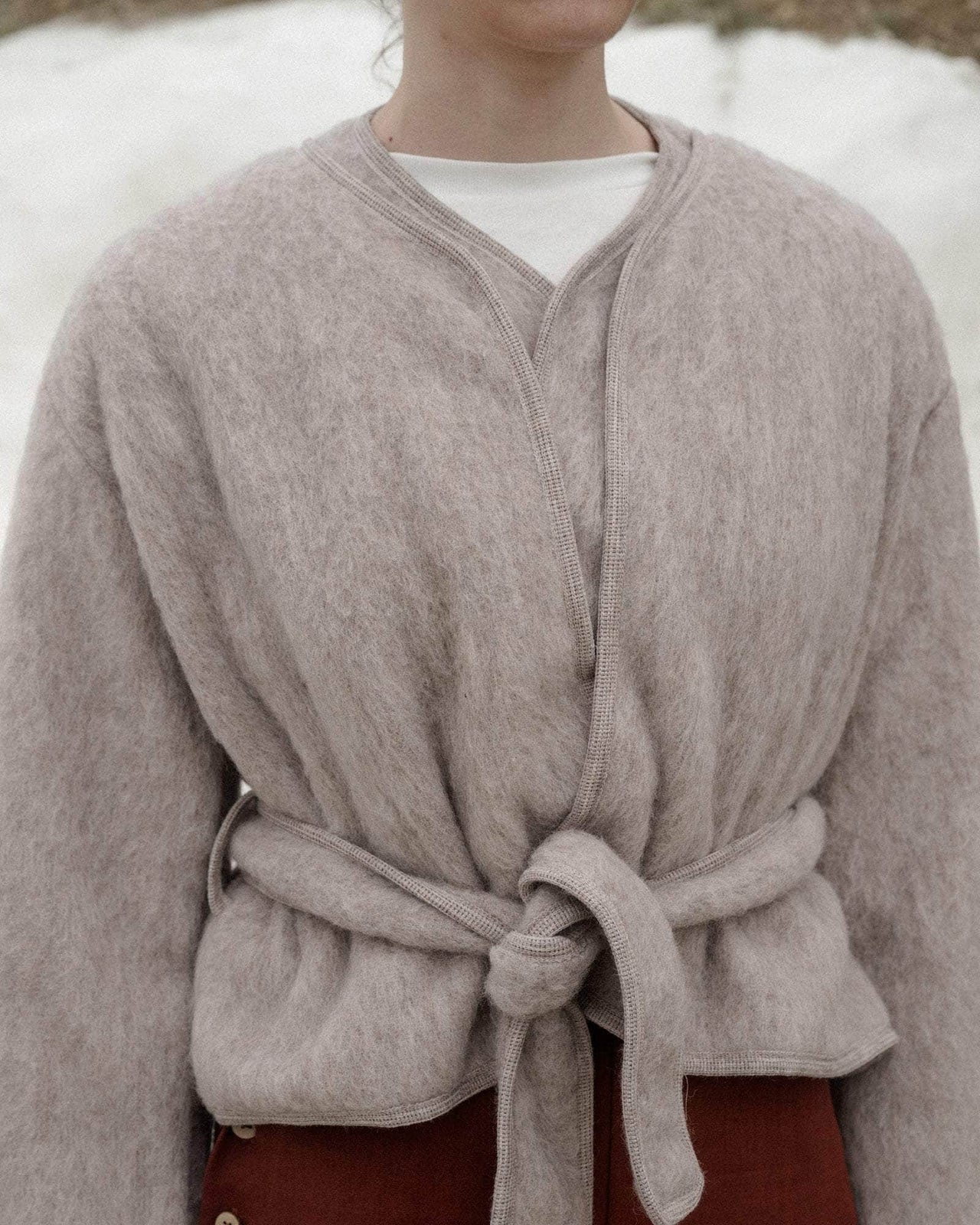 Capas Jacket in Sahara | Brushed wool | en | Baserange 