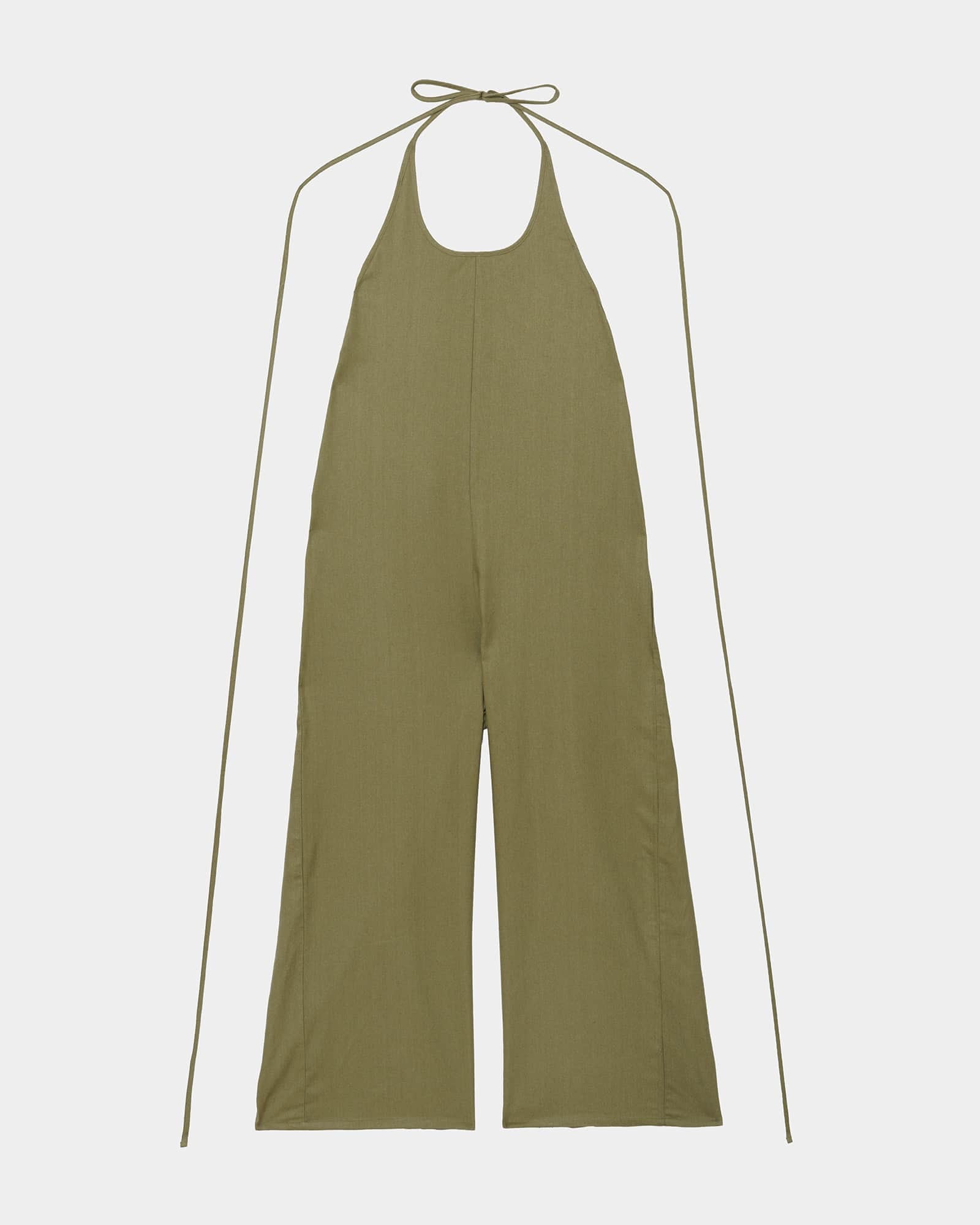 オテイ・ジャンプスーツ in Lua green | ワイルド シルク | Baserange