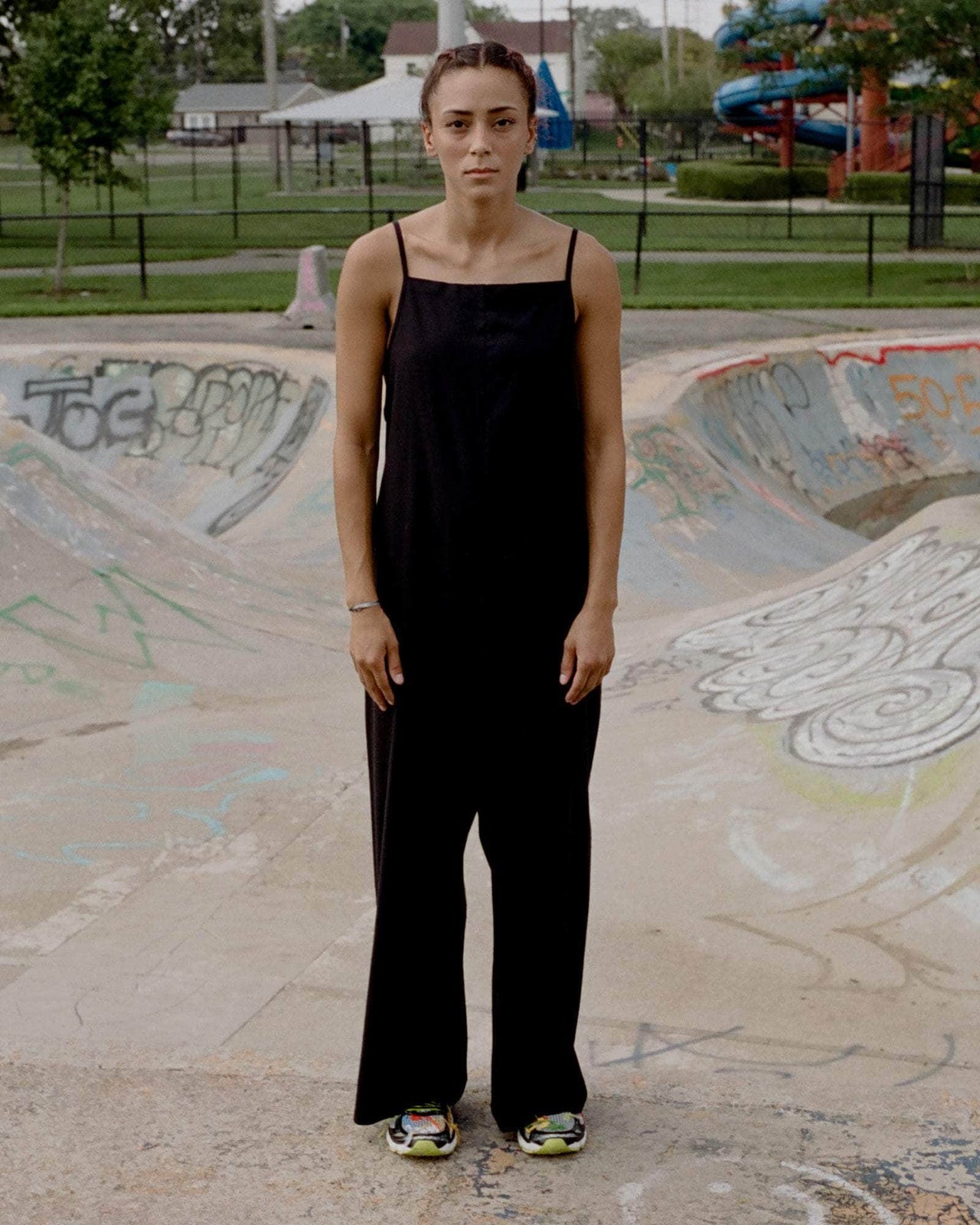 Yumi Jumpsuit in Black | Wild silk | en | Baserange