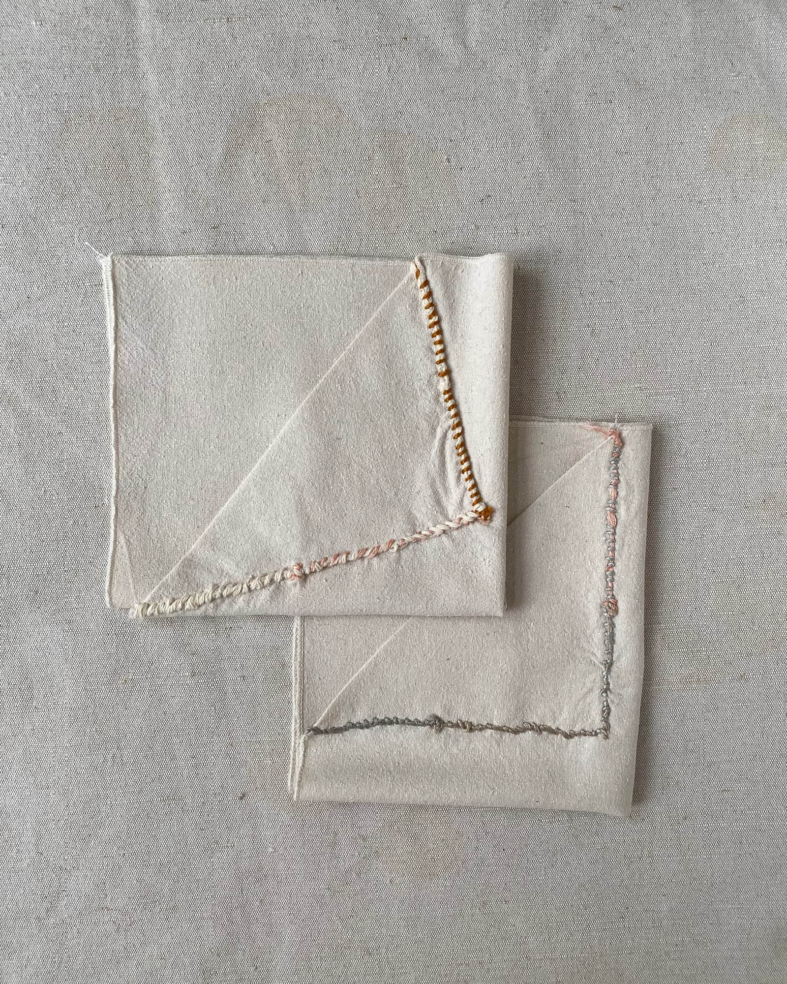BASERANGE Kitchen UNDYED 1 / 30x33cm Repair - Set of 2 Napkins
