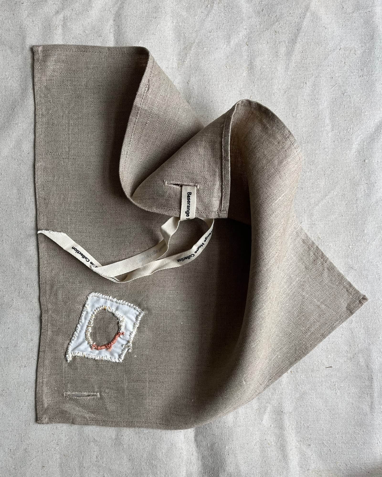 BASERANGE Kitchen UNDYED 1 / 40x40cm Repair - Square Tea Towel