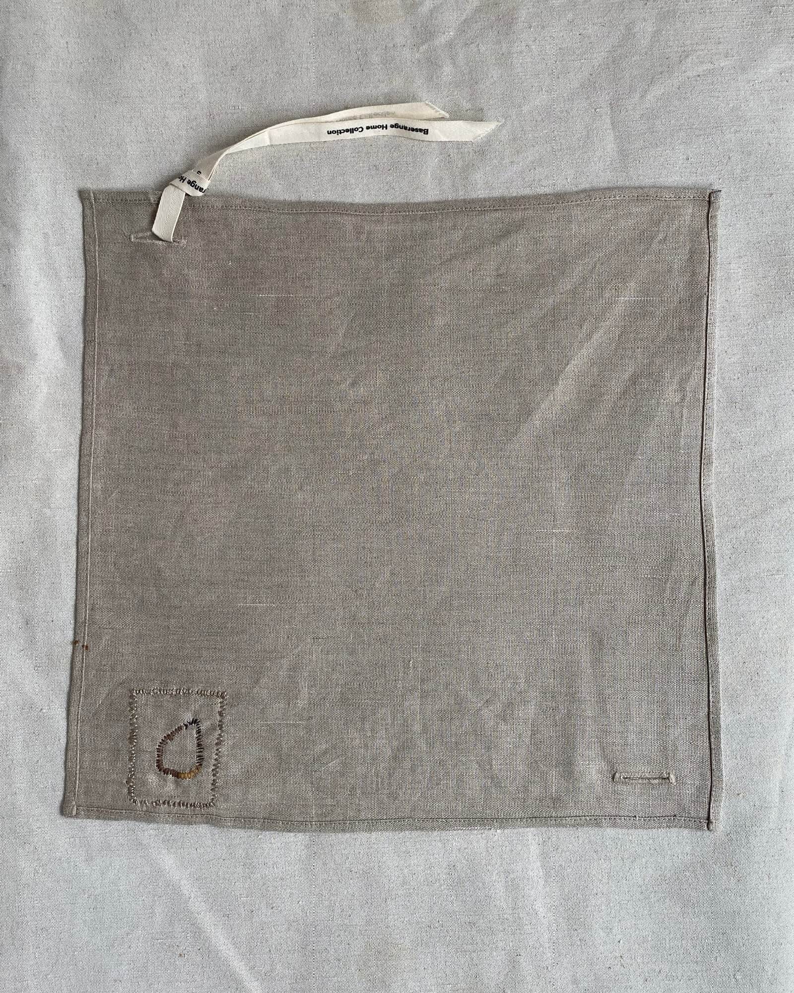 BASERANGE Kitchen UNDYED 2 / 40x40cm Repair - Square Tea Towel