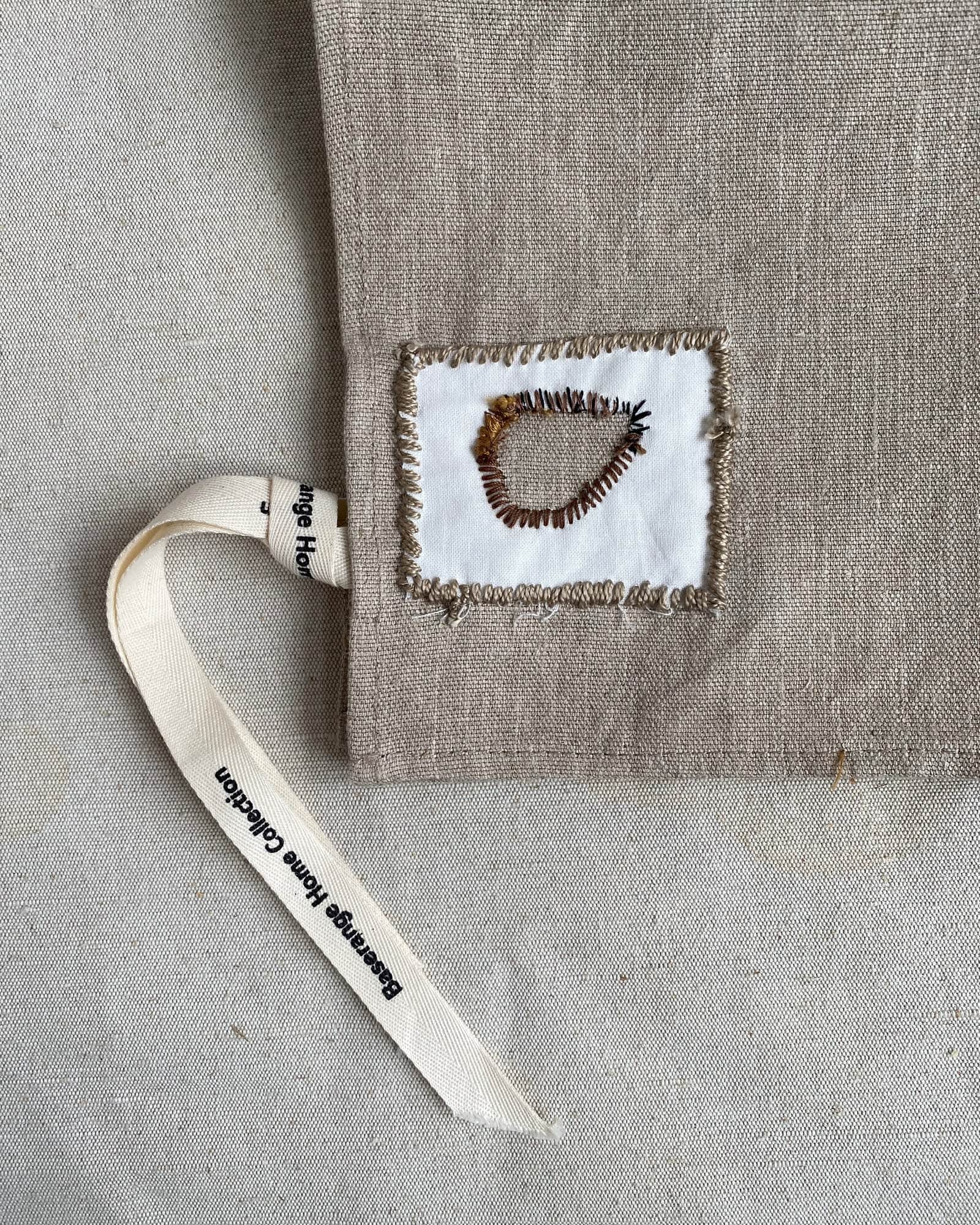 BASERANGE Kitchen UNDYED 2 / 40x40cm Repair - Square Tea Towel