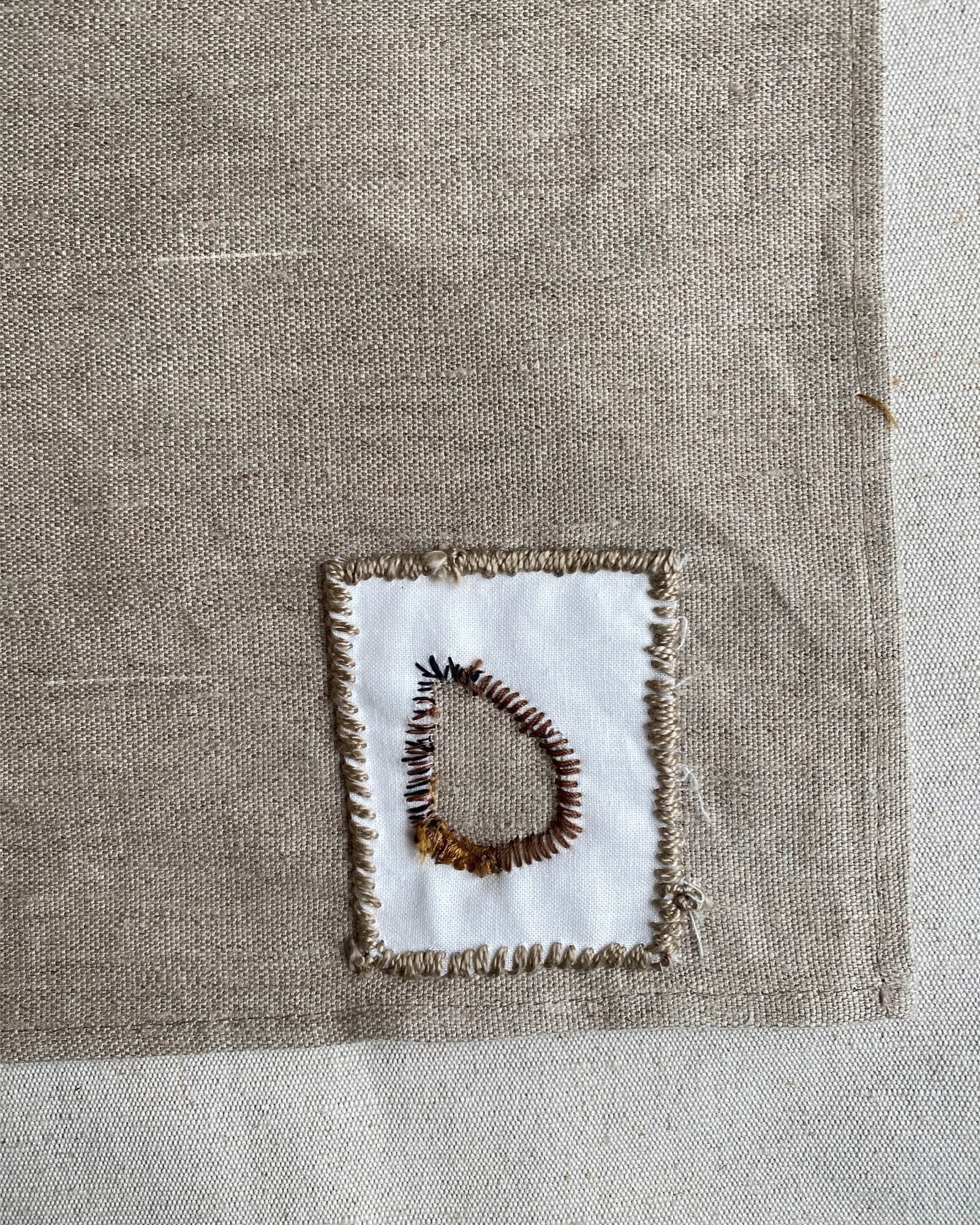 BASERANGE Kitchen UNDYED 2 / 40x40cm Repair - Square Tea Towel