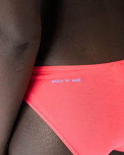 BASERANGE KNITTED BELL PANTS W LETTER